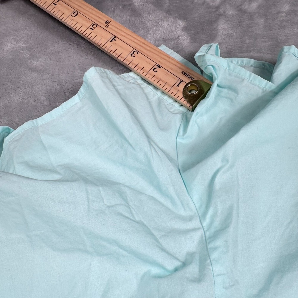 Frankie Shop Boxer Shorts Womens Large Aqua Blue Elastic Waist Slash Pockets - Picture 12 of 14
